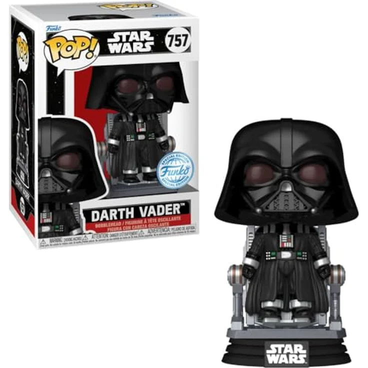 Funko Pop Darth Vader Special Edition 757, Sammelfigur aus hochwertigem Vinyl, ca. 9,5 cm hoch – Bild 1