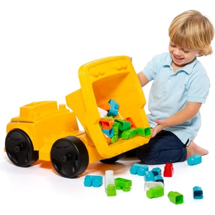 M MOLTO Muldenkipper für Kinder mit 20 Blöcken, pädagogisches Spielzeug-LKW aus robusten Materialien, ab 12 Monaten – Bild 5