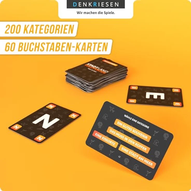 DENKRIESEN Stadt Land Vollpfosten® Das Kartenspiel – Urlaubs Edition | Ab 8 Jahren | 3-6 Spieler | Familienspiel – Bild 3