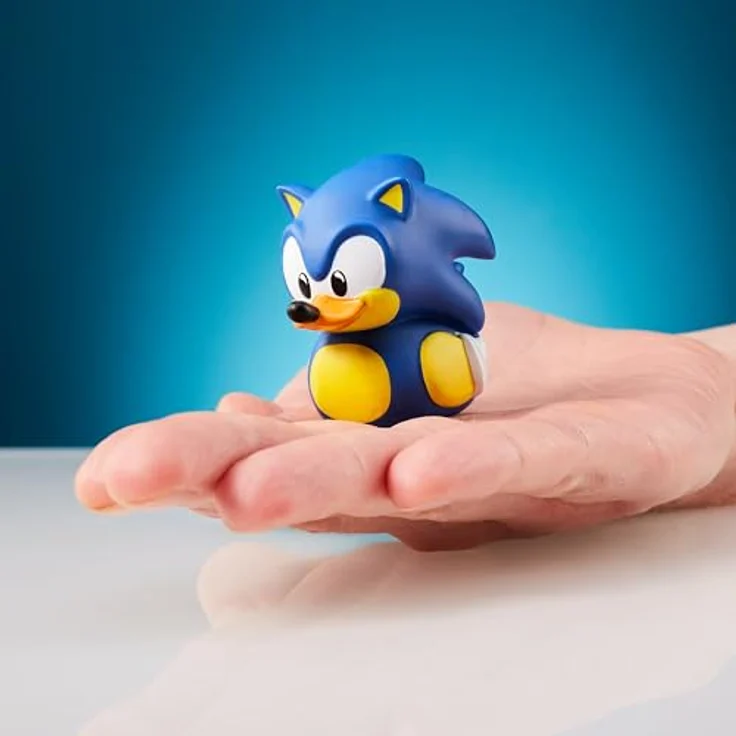 TUBBZ Mini Sonic The Hedgehog, Sammelbare Vinyl-Gummiente in Blau, ca. 5cm hoch, offiziell lizenziertes Sonic Merchandise – Bild 5