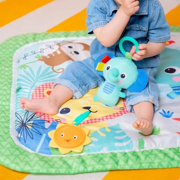 Bright Starts Wild Wiggles™ FoldAway Activity Gym™, Spielbogen mit 5 Spielzeugen und Musik, bunt – Bild 13