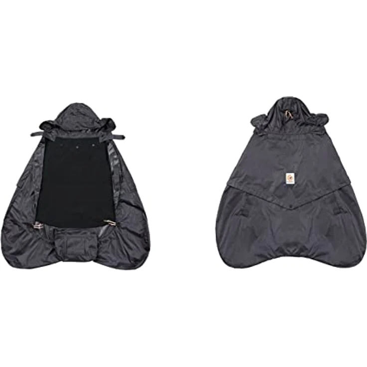 Ergobaby Windcover und Regencover, Windschutz und Regenschutz für alle Ergobaby Babytragen, wasserabweisende Hülle, Charcoal – Bild 9