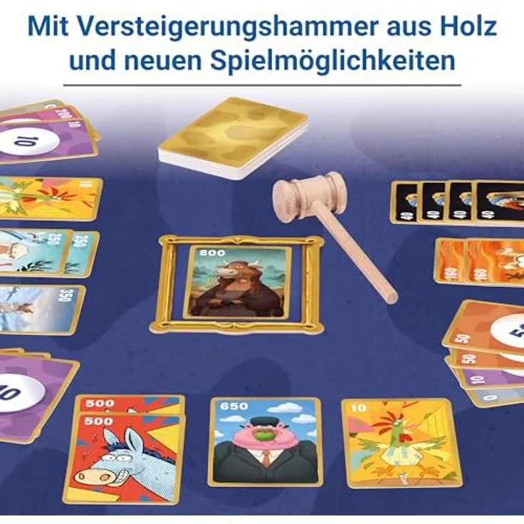 Ravensburger Kuhhandel 40th Birthday, Jubiläumsausgabe mit Holz-Versteigerungshammer und neuen Spielvarianten, für 3-5 Spieler ab 10 Jahren – Bild 4