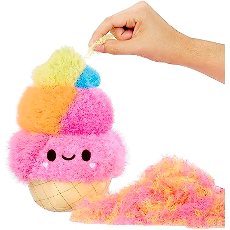 Fluffie Stuffiez Große Sammelplüschfigur - ICE CREAM - Überraschung beim Auspacken mit ASMR Fidget DIY Fellabziehen, Ultrasofter Flaum - Ideal für Kinder ab 4 Jahren – Bild 3