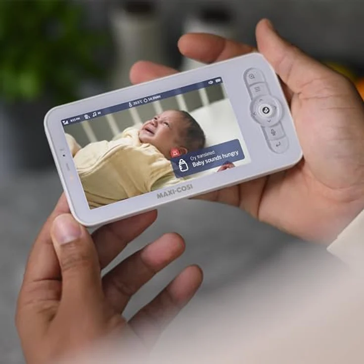 Maxi-Cosi MC See Baby Monitor Pro, Babyphone mit Kamera und Bewegungserkennung, 200 m Reichweite, einschließlich Schlaflieder und Temperaturüberwachung – Bild 10