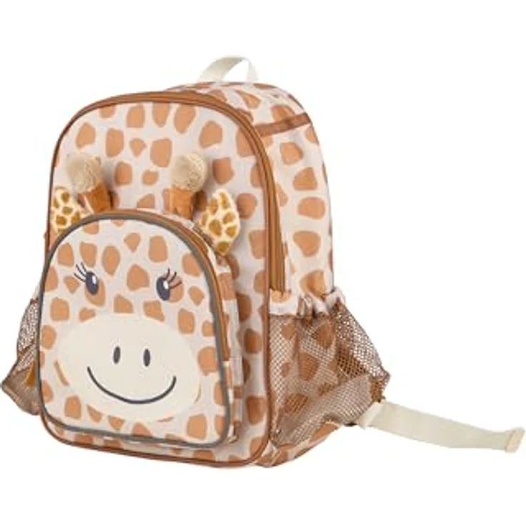 Sterntaler Mini-Rucksack Giraffe Kaya, Kindergartentasche mit Kühlfunktion, gelb, wasserabweisend, reflektierenden Elementen und Namensschild – Bild 4