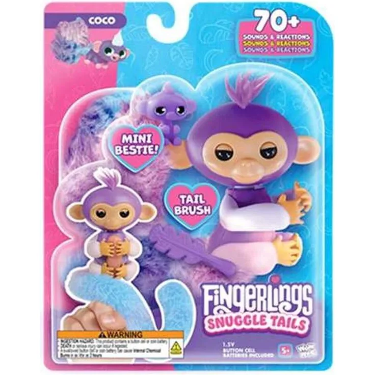 Bizak Plüschtier Fingerlings, Kuscheltier für Kinder ab 5 Jahren, verschiedene Designs verfügbar