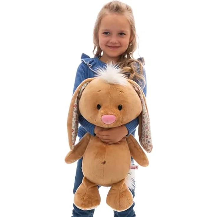 NICI Kuscheltier Hase 50cm beige - Stofftier aus weichem Plüsch, niedliches Plüschtier zum Kuscheln und Spielen, für Kinder & Erwachsene, tolle Geschenkidee