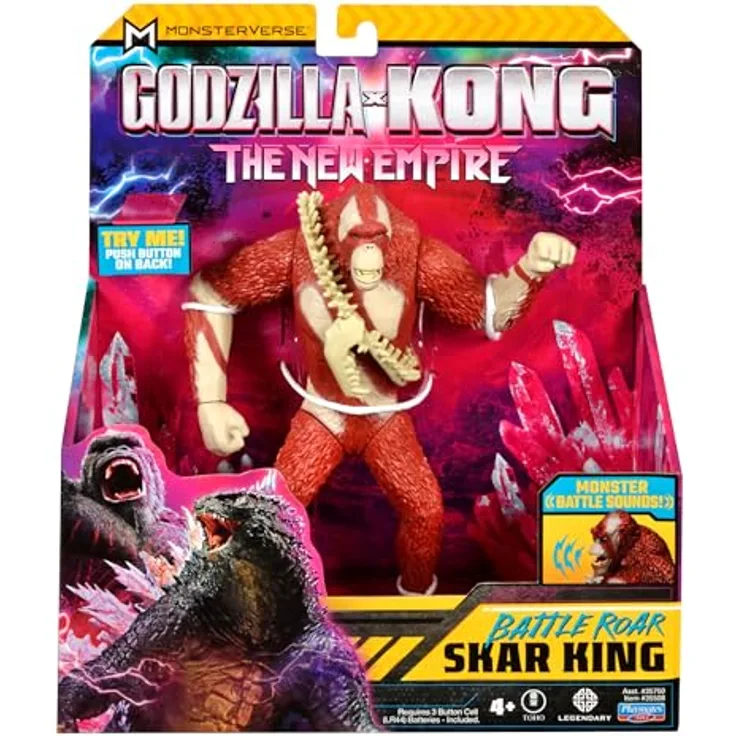 Godzilla x Kong: The New Empire Battle Roar SkarKing, 17 cm Actionfigur mit beweglichen Gliedern