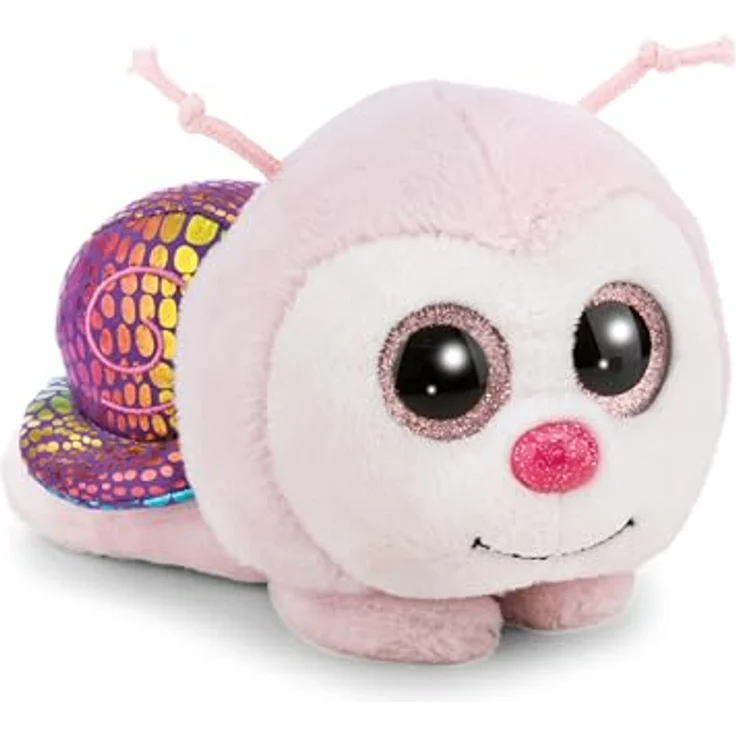 NICI Kuscheltier GLUBSCHIS Schnecke Snilli, 13cm, rosa, weiches Plüschstofftier mit Glitzeraugen, ideales Geschenk für Kinder und Erwachsene – Bild 1