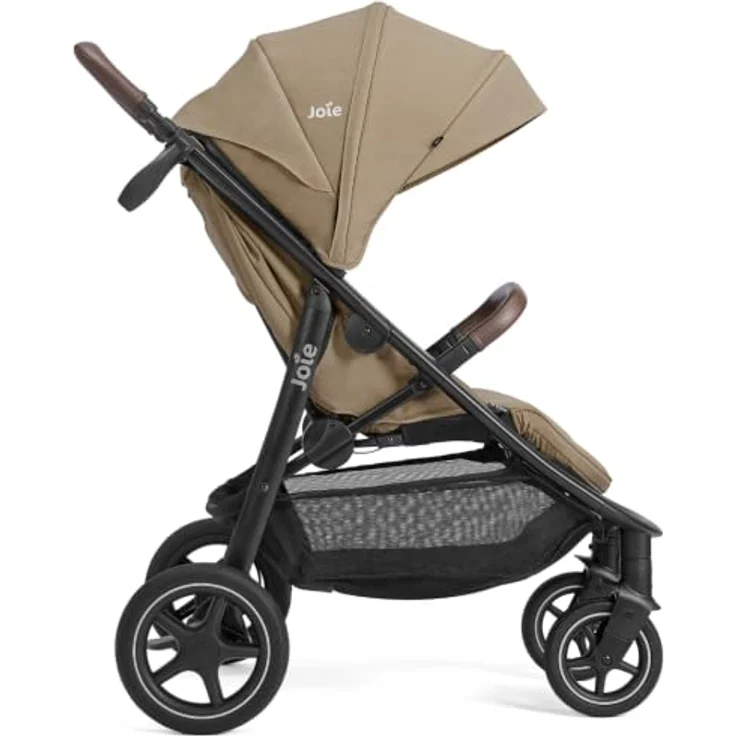Joie Mytrax Pro Sport-Kinderwagen, bis 22 kg, mit Liegefunktion, höhenverstellbarem Regenschutz und Toffee-Farbe – Bild 5