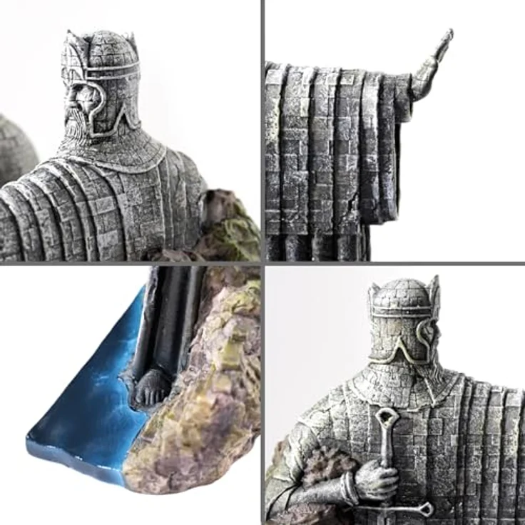 Grupo Erik GPE29764 Der Herr der Ringe Buchstützen Argonath, handbemalt aus Kunstharz mit verwitterter Steinoptik, 2-teilig – Bild 6