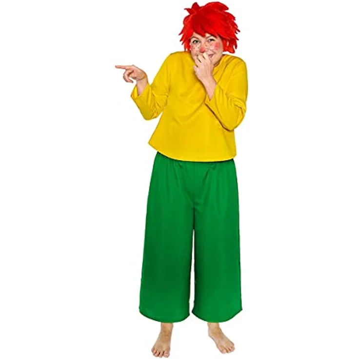 Maskworld Pumuckl Kostüm (S), zweiteiliges Koboldkostüm mit Shirt und Hose, unisex – Bild 3