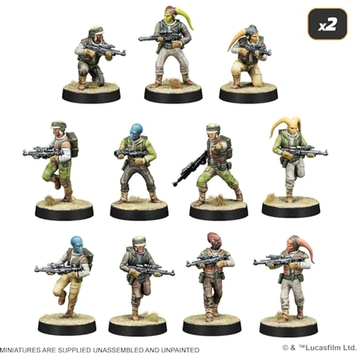 Atomic Mass Games Star Wars: Legion Rebel Alliance Starter Set, 36 hochdetaillierte Miniaturen für schnelles und flexibles Gameplay – Bild 7