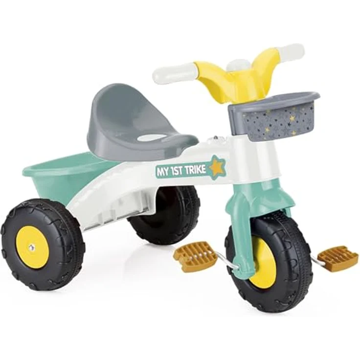 DOLU Driewieler Pastel Kleuren, Dreirad in Weiß, Grün und Grau – Bild 1