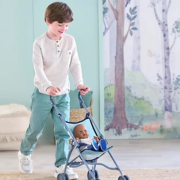 Corolle 9000141650 Kinderwagen, Salbei, für Puppen 36, 42 und 52 cm, ab 3 Jahren – Bild 5