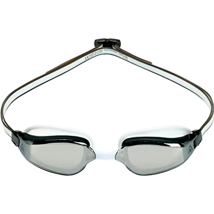 Aquasphere Unisex-Adult Fastlane Goggles, Silver Titanium MIROR, L