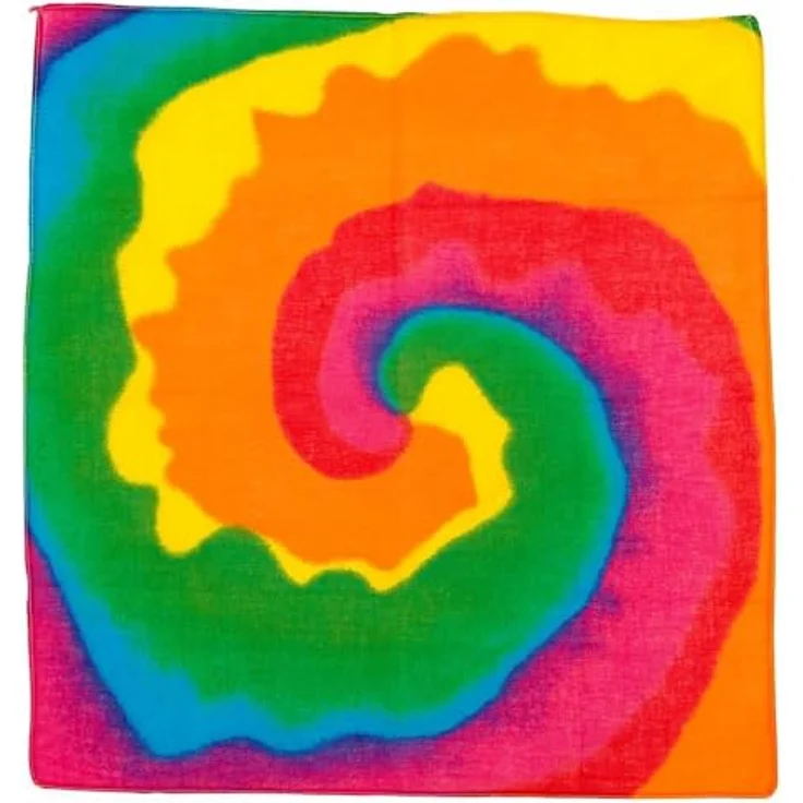 W WIDMANN MILANO Party Fashion Bandana, 55 x 55 cm, aus 100% Baumwolle, vielseitig einsetzbar als Halstuch oder Kopftuch, farbenfrohes Kostümaccessoire – Bild 2