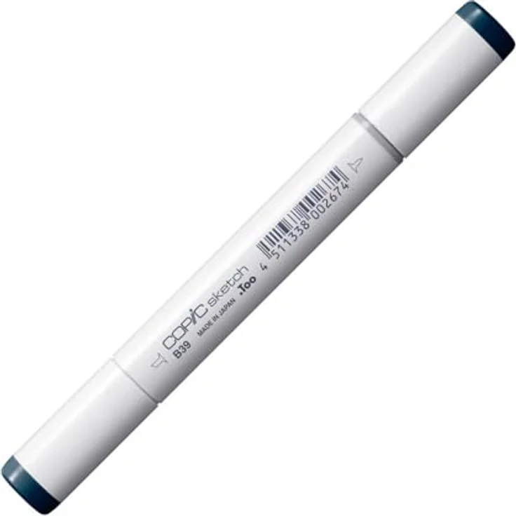 Copic COPIC Sketch Marker Typ B - 39, Prussian Blue, professioneller Pinselmarker mit Super-Brush-Spitze und Medium-Broad-Spitze – Bild 2