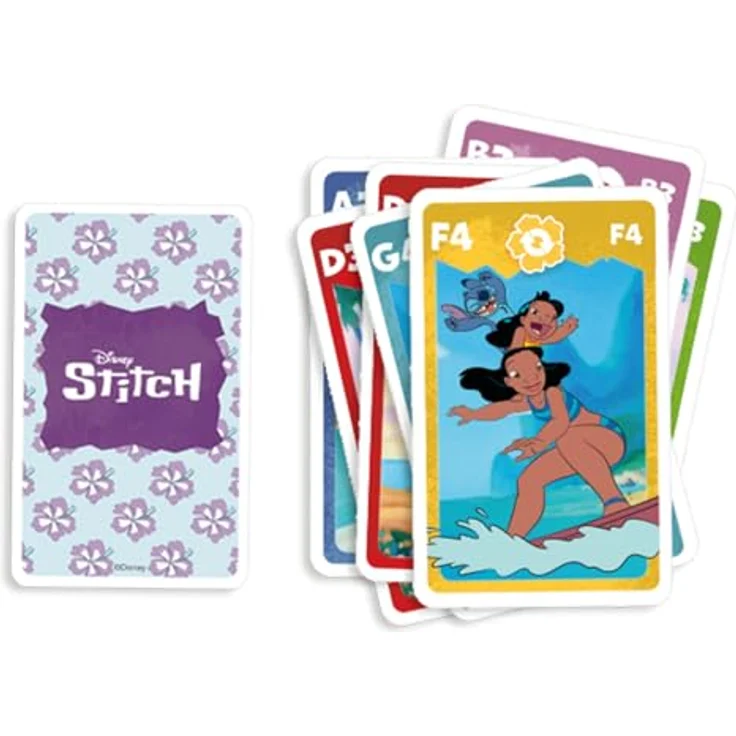 Cartamundi Bicycle - Disney Stitch - FSC Quartett, Kartenspiel für Kinder ab 3 Jahren, mit verschluckbaren Kleinteilen – Bild 9