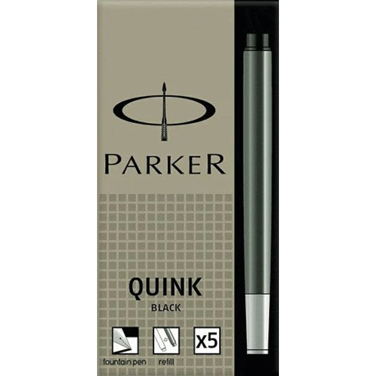 Parker Z44 Füllhalter Tintenpatronen, 5 Stück schwarz, passend für alle Parker Füllhalter – Bild 2