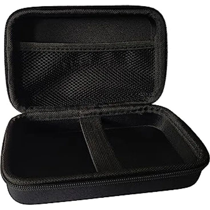 Provance Federmappe Schutztasche für Stifte Bürobedarf Außenabmessungen 180 x 100 x 60 mm Innenabmessungen 175 x 95 x 58 mm Stoßschutz Schwarz (L)