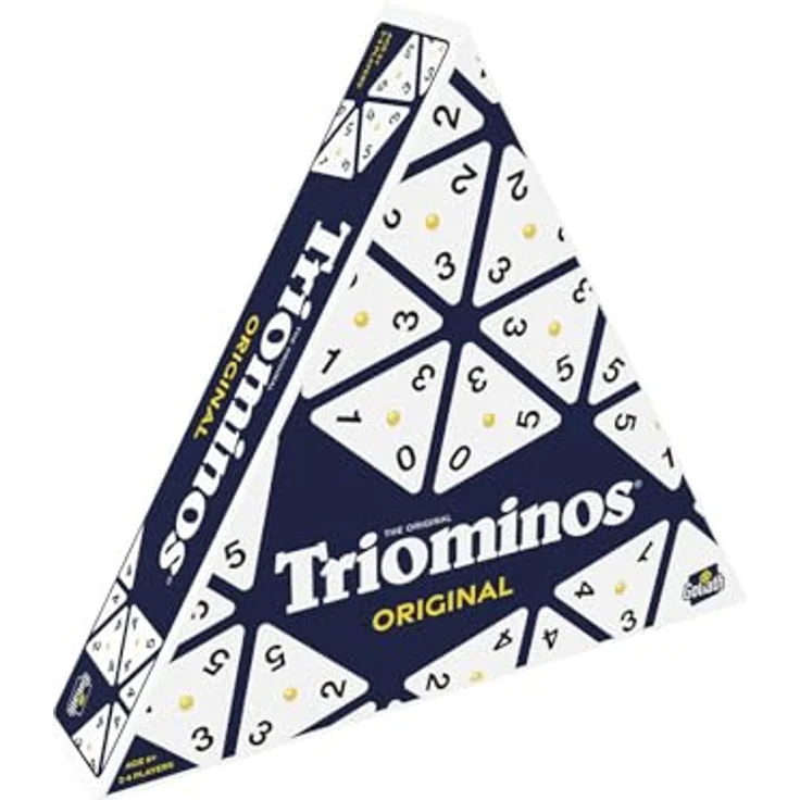 Goliath Triominos Original, Legespiel mit dreieckigen Spielsteinen für strategisches Kombinieren, ab 6 Jahren – Bild 1