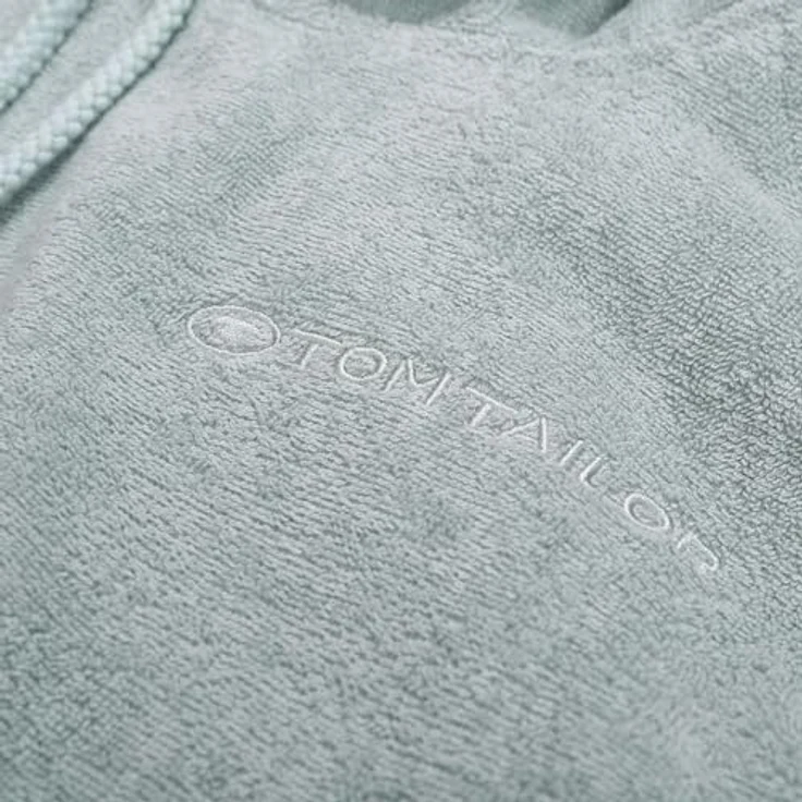TOM TAILOR HOME Badeponcho COLOR BATH, Midilänge, Frottier, Kapuze mit Kordel, Bauchtasche, saugstark aus 100% Baumwolle, auch in Kindergrößen – Bild 3