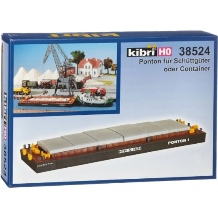 Kibri 38524 - H0 Ponton für Schüttgüter oder Container