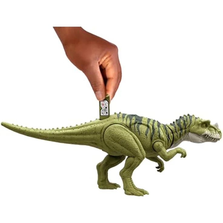 Mattel HTK74 Jurassic World Wild Roar Ceratosaurus, Dinosaurierfigur mit Sound und beweglichem Kiefer, 33 cm – Bild 5
