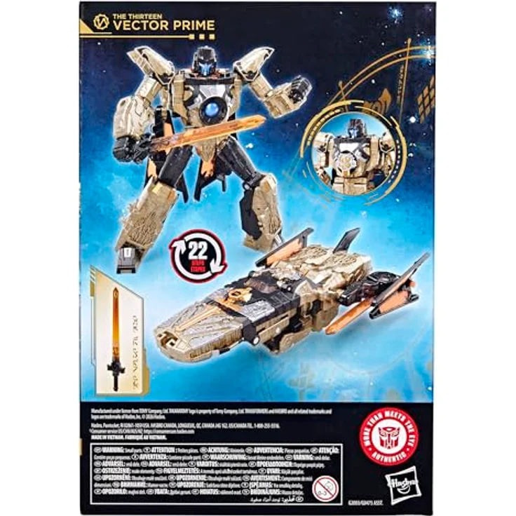 Hasbro Transformers Age of the Primes Voyager-Klasse The Thirteen Vector Prime, 17,5 cm, 22 Schritte zur Verwandlung, inklusive Klinge der Zeit und Cyberschlüssel – Bild 6