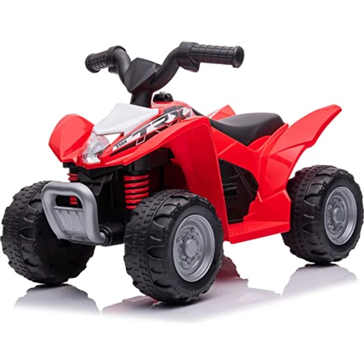 sun baby Kinder Elektroauto Quad, Kinderquad ab 18 Monaten, LED Lampe, 3km/h, Rot – Bild 3