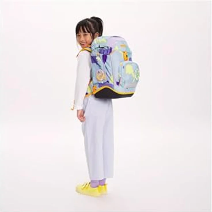 ergobag Schulranzen pack Set (6-tlg.), ergonomischer Schulrucksack mit verstellbarem Your-Size-System und individuellen Kletties – Bild 8