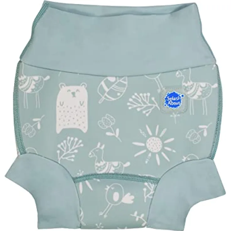 Splash About Baby-Mädchen Happy Schwimmwindel and Toddler Swim Nappy, Sunny Bear, 3-6 Monate