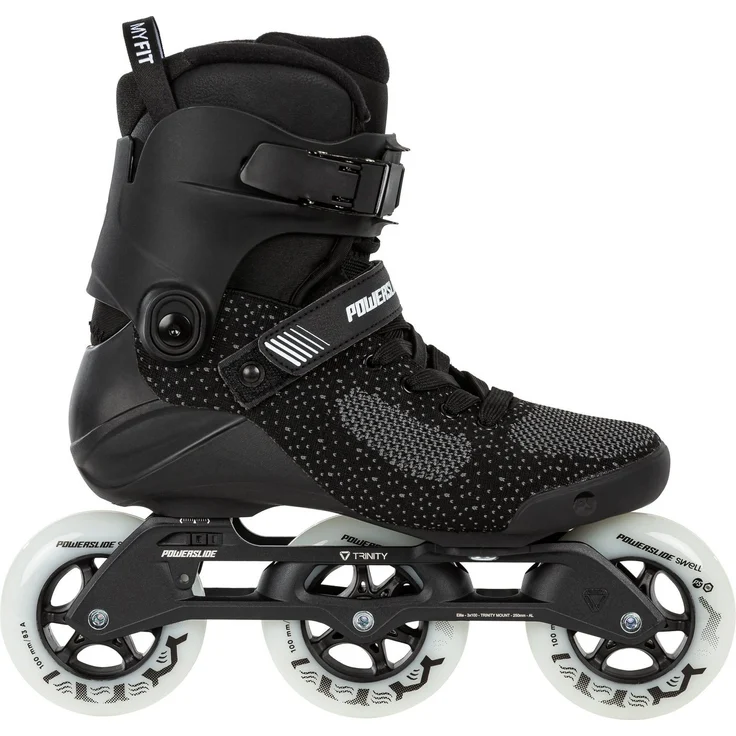 Powerslide Inlineskates Swell Lite Black 100, Leichter Skate mit TRINITY-X System, 100mm Rollen – Bild 1