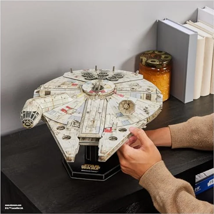 Spin Master 3D-Puzzle 4D Build - Star Wars Millennium Falcon Raumschiff, mit 223 Puzzleteilen – Bild 9