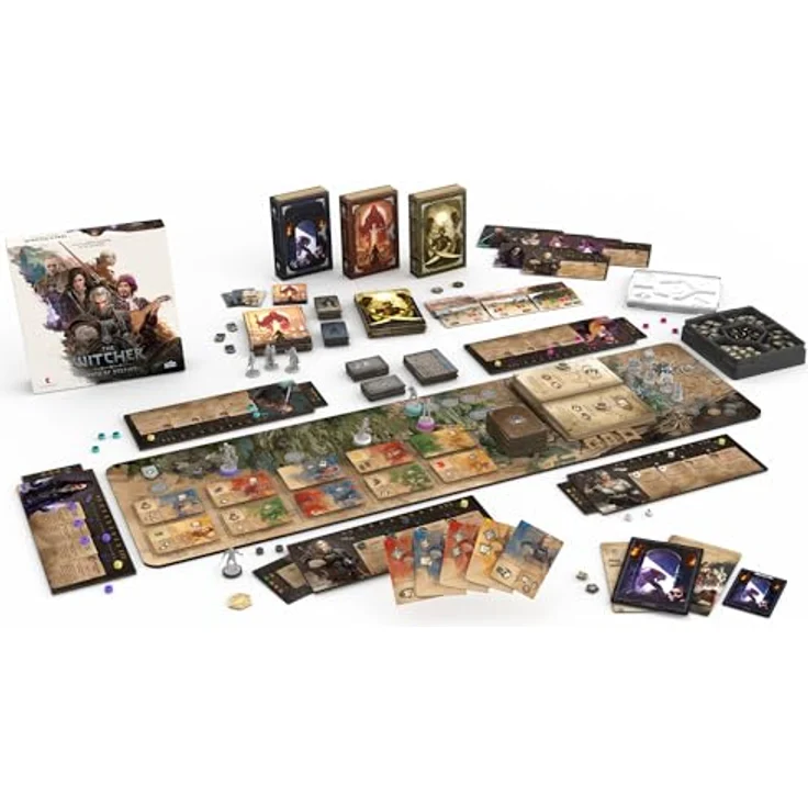 Go On Board The Witcher Path of Destiny Deluxe Edition, 1-5 Spieler Tableau-Building Kartenspiel mit innovativen Geschichten und strategischen Deck-Building-Mechaniken, ab 14 Jahren – Bild 5