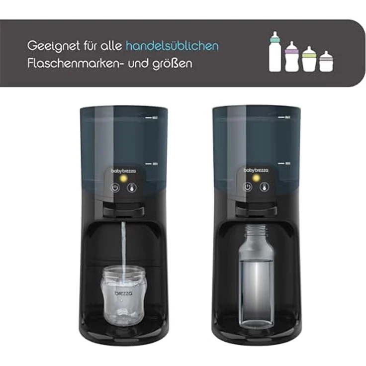 Baby Brezza - Instant Warmer - Intelligenter Flaschenwärmer mit sofortigem Warmwasser in idealer Temperatur für Babyflaschen (Schwarz) – Bild 4
