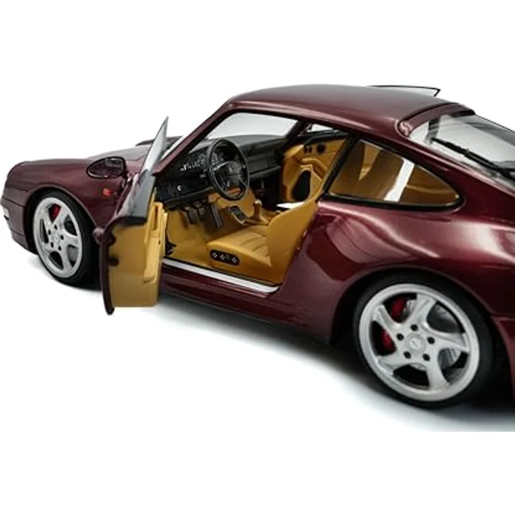 Solido 1:18 Porsche 911 (993) Turbo 1997, detailgetreues Modellfahrzeug in Silber, hochwertiger Kunststoff – Bild 2