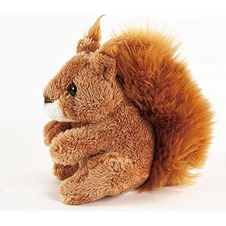 Teddys Rothenburg Eichhörnchen klein 11 cm braun Kuscheltier Plüschtier, sitzend, kuschelweicher Plüsch – Bild 3
