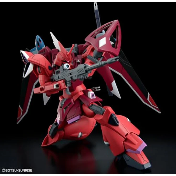 Bandai Action Figur GELGOOG MENACE (LUNAMARIA HAWKE CUSTOM), bewegliche Bausatzfigur mit Seed Action System und Beam Naginata – Bild 3