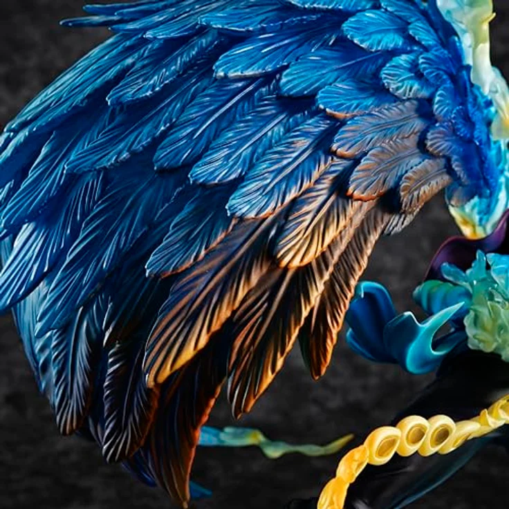Megahouse One Piece P.O.P MAS Maximum PVC Statue Marco the Phoenix, 32 cm, detailreiche Figur für Sammler, präsentiert in Fensterbox – Bild 5