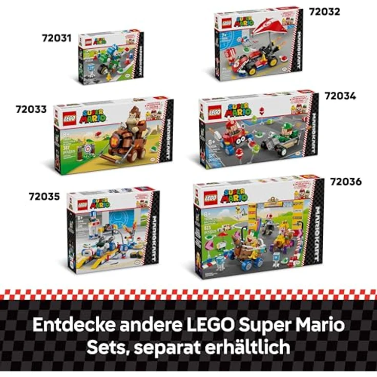 LEGO Super Mario 72032 Kart™ – Standard-Kart Bausatz mit Toad Figur und interaktiven Soundeffekten, Mehrfarbig – Bild 7