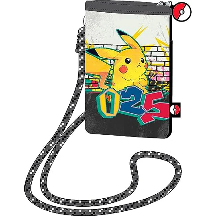 Safta Bolsito Cordon PORTAMOVIL Pokemon "Pikachu", Kinderportemonnaie mit Pikachu-Design – Bild 1