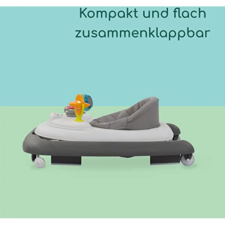Bebeconfort Explorer Lauflernhilfe, mit abnehmbarem Aktivitätstablett, Einfach zusammenklappbare Lauflernhilfe für Babys, von 6-18 Monaten, bis zu 12kg, Gray Mist – Bild 4