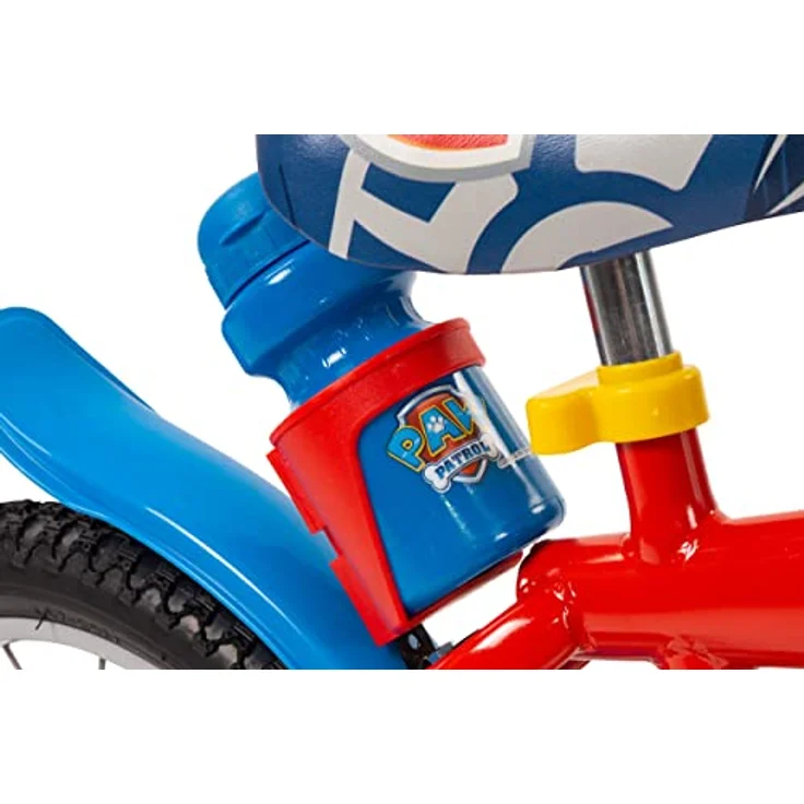Toimsa Kindervelo Rower dziecięcy 16" mit Aluminiumrahmen, mechanischem Scheibenbremssystem, Paw Patrol-Motiv, rot – Bild 4