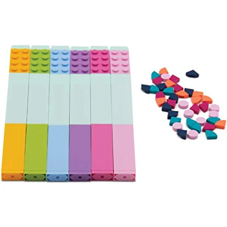 Lego DOTS 6er-Pack Marker mit schnell trocknender Tinte - Innovative Malwerkzeuge für angehende Lego Künstler - Preisvergleich – Bild 3