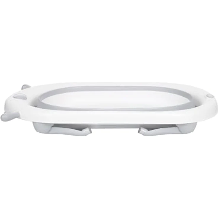 Kikka Boo faltbare Babybadewanne Foldy mit integriertem Wasserablauf, ab Geburt geeignet, grau – Bild 5
