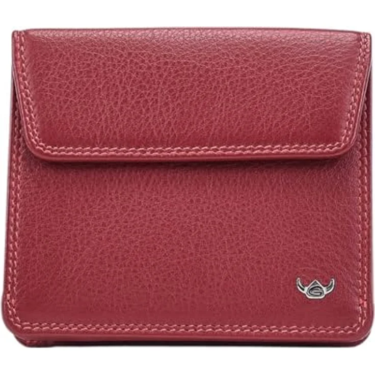 Golden Head Polo Billfold Coin Wallet with Front Flap Snap Closure Red, Kinderportemonnaie mit praktischem Aufbau und zeitlosem Design – Bild 1