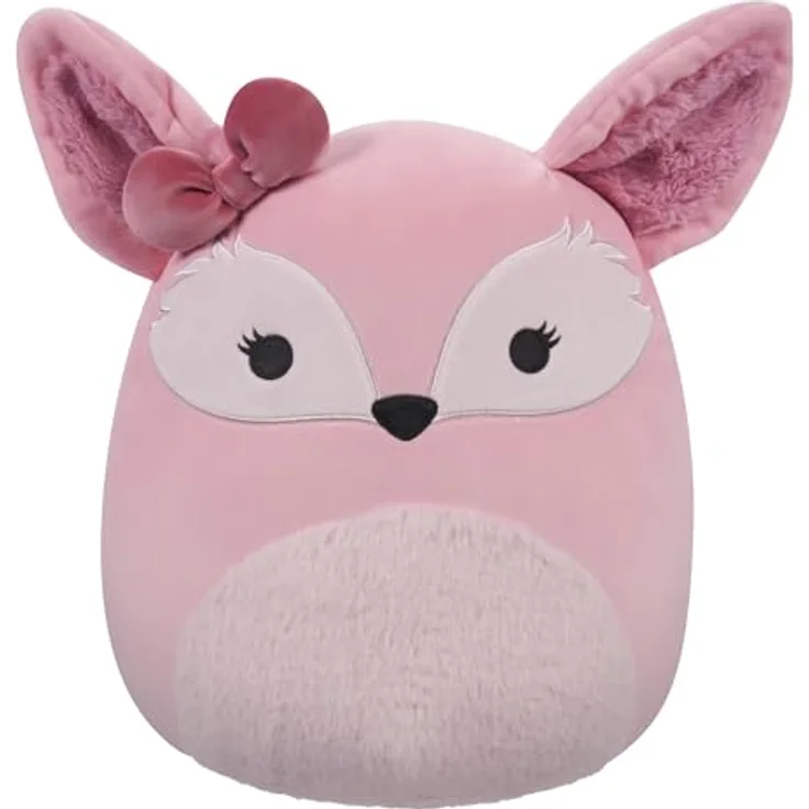 Squishmallows Squishmallow FuzzAMallows Plüschtier Miracle, der rosa Fuchs 30 cm Kuscheltiere